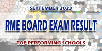 RME Board Exam Result September 2023 TOP PERFORMING SCHOOLS