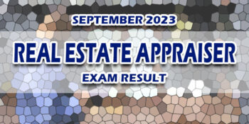 Real Estate Appraiser Exam Result September 2023