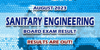Sanitary Engineering Board Exam Result August 2023 JUST RELEASED