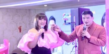 Gabby and Sharon shared stage briefly