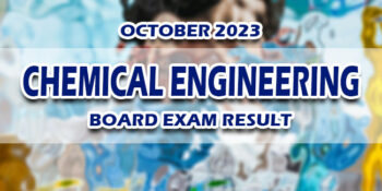 Chemical Engineering Board Exam Result October 2023
