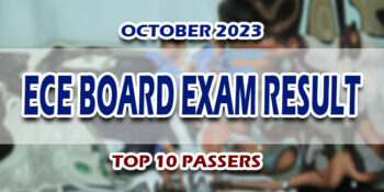ECE Board Exam Result October 2023 TOP 10 PASSERS