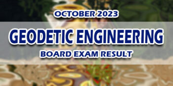 Geodetic Engineering Board Exam Result October 2023