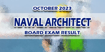 Naval Architect Board Exam Result October 2023