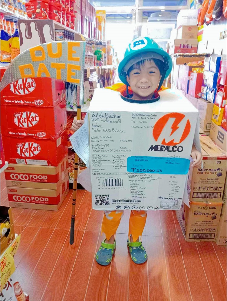 Halloween Costume Featuring P100,000 Electricity Bill Goes Viral ...