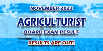 Agriculturist Board Exam Result November 2023 JUST RELEASED