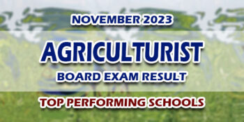 Agriculturist Board Exam Result November 2023 TOP PERFORMING SCHOOLS