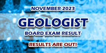 Geologist Board Exam Result November 2023