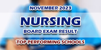Nursing Board Exam Result November 2023 TOP PERFORMING SCHOOLS