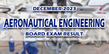 Aeronautical Engineering Board Exam Result December 2023