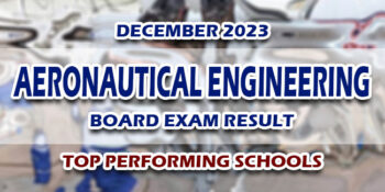 Aeronautical Engineering Board Exam Result December 2023 TOP PERFORMING SCHOOLS