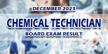 Chemical Technician Board Exam Result December 2023