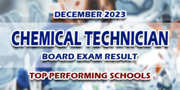 Chemical Technician Board Exam Result December 2023 TOP PERFORMING SCHOOLS