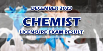 Chemist Licensure Exam Result December 2023