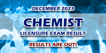 Chemist Licensure Exam Result December 2023 JUST RELEASED