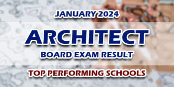 Architect Board Exam Result January 2024 TOP PERFORMING SCHOOLS