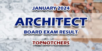 Architect Board Exam Result January 2024 TOPNOTCHERS