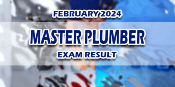Master Plumber Exam Result February 2024