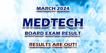 MedTech Board Exam Result March 2024 JUST RELEASED