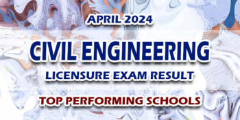 Civil Engineering Licensure Exam Result April 2024 TOP PERFORMING SCHOOLS