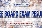REE Board Exam Result April 2024 LIST OF PASSERS