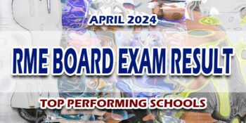 RME Board Exam Result April 2024 TOP PERFORMING SCHOOLS
