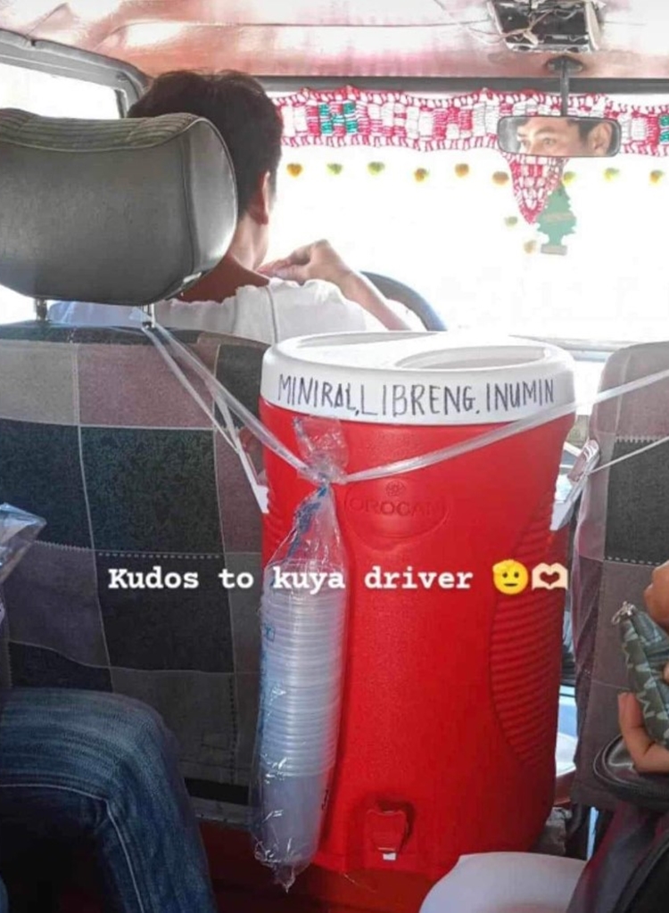 Jeepney Driver Praised for Offering Free Drinking Water to Passengers ...
