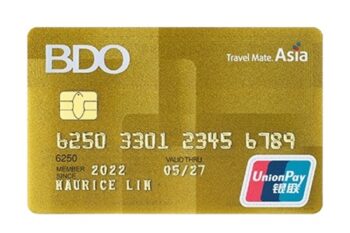 BDO Gold UnionPay Credit Card
