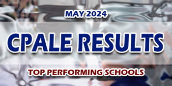 CPALE Results May 2024 - Certified Public Accountant Exam Result TOP PERFORMING SCHOOLS