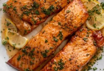 Lemon Garlic Butter Salmon Recipe