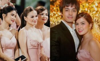 Alexa Ilacad at Carlo Aquino, Charlie Dizon Wedding