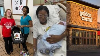 Woman Gives Birth Restaurant