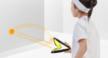 Hand Grasping Ball Racket