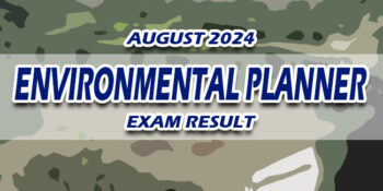 Environmental Planner Exam Result August 2024