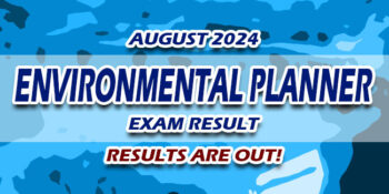 Environmental Planner Exam Result August 2024 JUST RELEASED