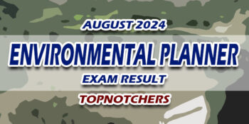 Environmental Planner Exam Result August 2024 TOPNOTCHERS