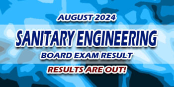 Sanitary Engineering Board Exam Result August 2024 JUST RELEASED