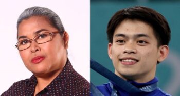 Elizabeth Oropesa and Carlos Yulo