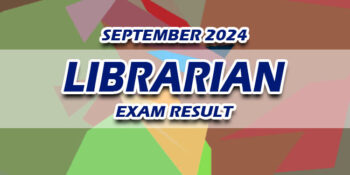 Librarian Exam Result September 2024
