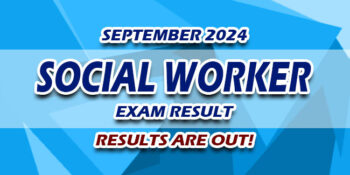 Social Worker Exam Result September 2024 JUST RELEASED