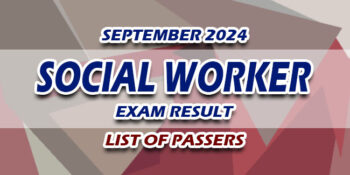 Social Worker Exam Result September 2024 LIST OF PASSERS