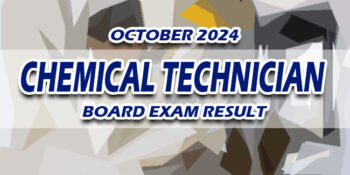 Chemical Technician Board Exam Result October 2024