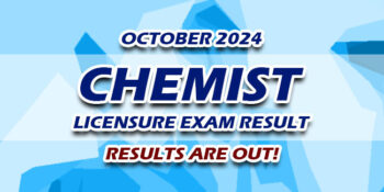 Chemist Licensure Exam Result October 2024 JUST RELEASED