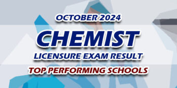 Chemist Licensure Exam Result October 2024 TOP PERFORMING SCHOOLS