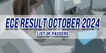 ECE Result October 2024 LIST OF PASSERS
