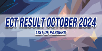 ECT Result October 2024 LIST OF PASSERS