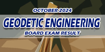 Geodetic Engineering Board Exam Result October 2024