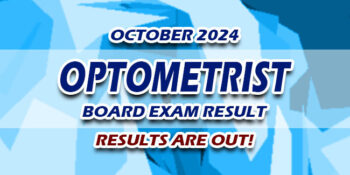 Optometrist Board Exam Result October 2024 JUST RELEASED
