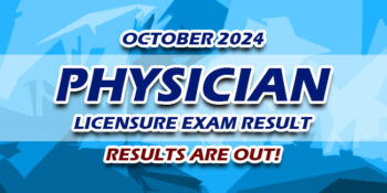 Physician Licensure Exam Result October 2024 JUST RELEASED