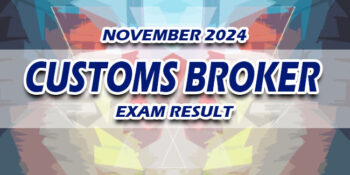 Customs Broker Exam Result November 2024